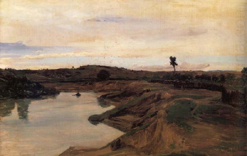 The walk of Poussin Campina of Rome, Corot Camille